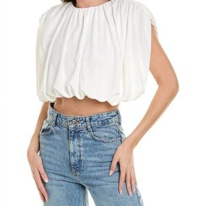 Ronny Kobo Women's Persephone Blouse Top White